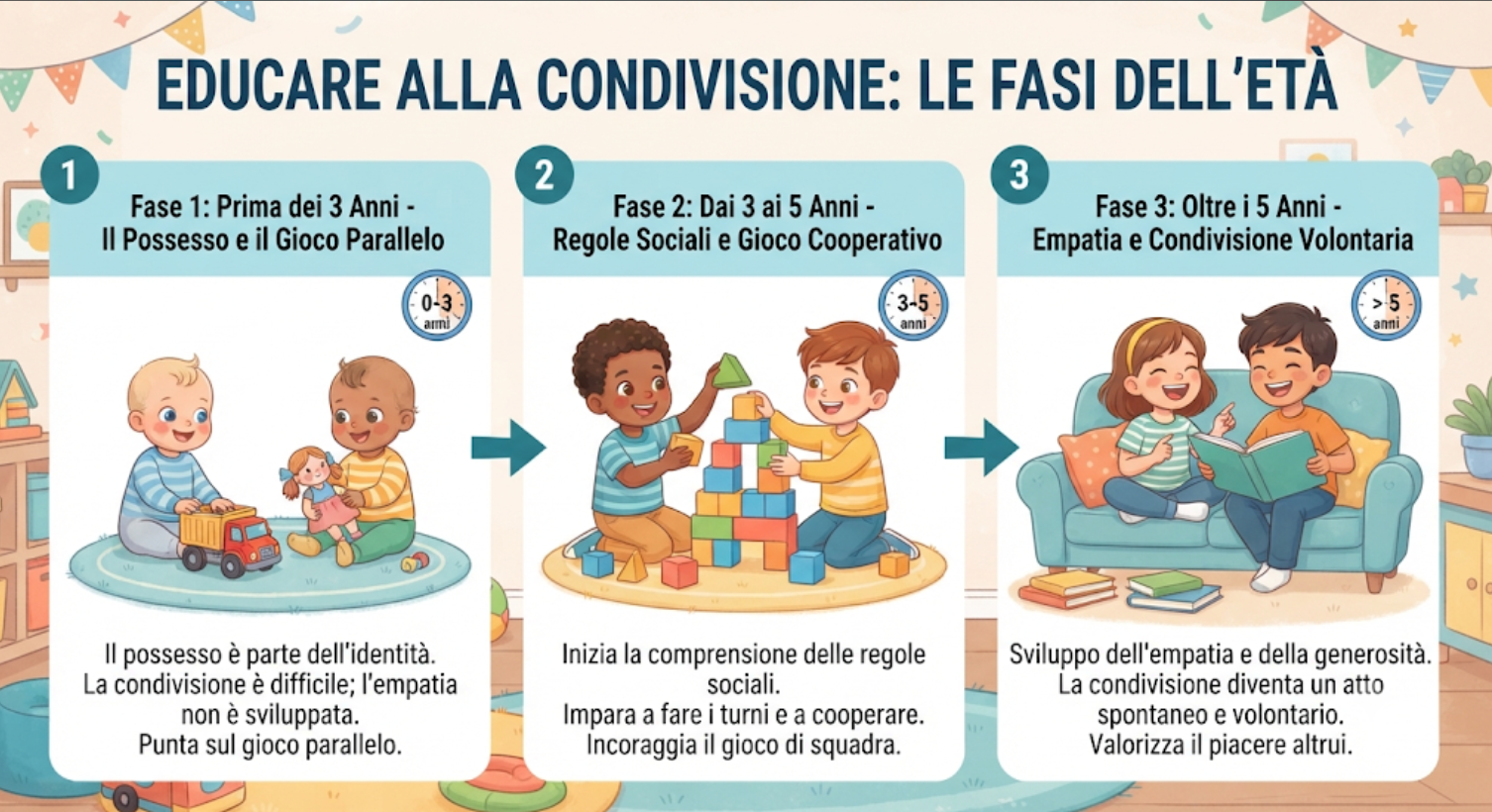 educare i bambini alla condivisione 